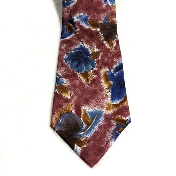Vintage Men's Cambridge Classic 100% Silk Abstract Motif Tie - Picture 12 of 13